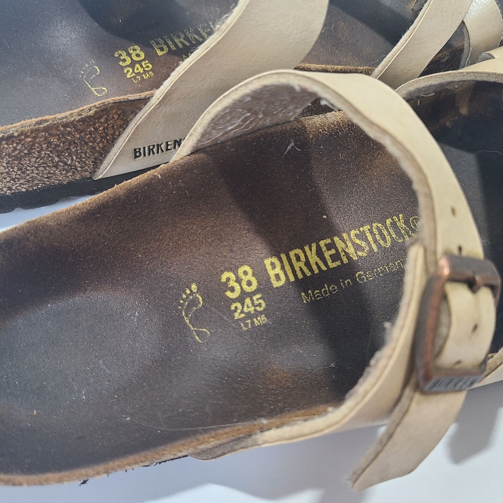 Birkenstock Mayari  cream colored womens EU size 38 sandals regular width - Picture 4 of 6